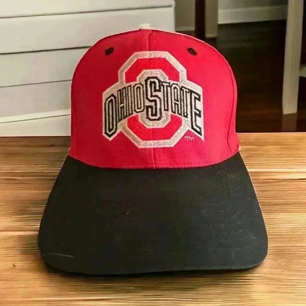 Ohio State Vintage New No Tags NCAA Red/Black Lightwear Light-Up Cap. No battery